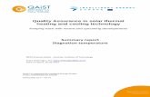 Quality Assurance in solar thermal heating and cooling ... d2.2_r… · Quality Assurance in solar thermal heating and cooling technology ... Summary report ... Stagnation temperature