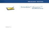 Trimble® Access™ Software - Frontier Precision, Inc. · PDF fileTrimbleAccessSoftwareVersion 2015.21 TheseReleaseNotescontaininformationabouttheTrimble®Access™softwareversion