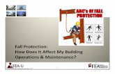 Fall Protection: How Does It Affect My Building Operations ... · PDF fileHow Does It Affect My Building Operations & Maintenance? 1 ... • Types of Fall Protection Devices ... high