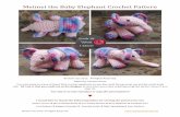 Meimei the Baby Elephant Crochet Pattern - Look At What I  · PDF file©Dedri Uys 2013. All Rights Reserved.   Meimei the Baby Elephant Crochet Pattern © Dedri Uys 2013