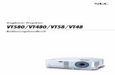 Tragbarer Projektor VT580/VT480/VT58/ · PDF filei Sicherheitshinweise Vorsichtsmaßnahmen Lesen Sie sich dieses Handbuch bitte sorgfä ltig durch, bevor Sie den NEC VT580/VT480/VT58/VT48