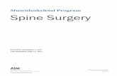 Musculoskeletal Program Spine Surgery - AIM Specialty …aimspecialtyhealth.com/PDF/Guidelines/2017/Nov01/AIM_Guidelines... · Musculoskeletal Program . Spine Surgery . EFFECTIVE