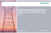 Power Transmission Division (E T) - Siemensw5.siemens.com/italy/web/pw/PowerMatrix/Gestorireteditrasmissione/... · Power Transmission Division (E T) ... Power Transmission Division