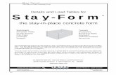 Details and Load Tables for Stay-Form Details and Load Tables.pdf · a gibraltar industries company quality products - coast to coast