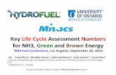 Key Life Cycle Assessment Numbers for NH3, Green and · PDF fileKey Life Cycle Assessment Numbers for NH3, Green and Brown Energy NH3 Fuel Conference, Los Angeles, September 20, 2016