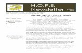 H.O.P.E. Newsletter - · PDF fileH.O.P.E. Newsletter Title Page 5 Katie Kempt My name is Katie and I have been working at H.O.P.E for almost one year. I started out as a volunteer