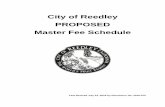 City of Reedley PROPOSED Master Fee Schedule - …reedley.ca.gov/reedley_updates/Master Fee Schedule Proposed Chang… · 12.07.2016 · City of Reedley PROPOSED Master Fee Schedule