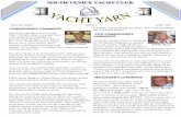 YACHT YA R N - South Venice Yacht Clubsvyclub.com/uploads/3/4/4/8/34489445/svyc_april_2013_yy.pdf · YACHT YA R N Marie Cofrode Debbie ... (Before Christ -B.C. years are counted in