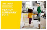 YEARLY SUMMARY FY16 - International homepage –  · PDF fileYEARLY SUMMARY . FY16. Ingka Holding B.V. and . its controlled entities. IKEA . GROUP