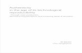 Authenticity in the age of its technological reproducibility · PDF filein the age of its technological reproducibility ... Brand Object 2. Craft and The ... The Logic of Santa (Fabrication