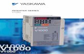 INvERTER SERIES V1000 - Crompton · PDF file2 YASKAWA V1000 Experience ... (for SPM and IPM motors) ... 2.2 kW and above motors (overexcitation braking/High-Slip Braking: approx. 40%)
