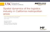Spatial dynamics of the logistics industry in California ... · PDF fileAutomation Land availability ... M3 Gini coefficient, change 2003-2013 Metro area 3 Gini coeff Est Emp LA +