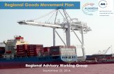 Regional Goods Movement Plan -   MOVEMENT COLLABORATIVE AND GOODS MOVEMENT PLAN 1 Regional Goods Movement Plan Regional Advisory Working Group September 23, 2014