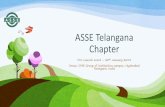ASSE Telangana Chapter - Safety · PDF fileASSE Telangana Chapter Pre-Launch event –20th ... chapter –NICMAR. 7. Dr.Chandra Sekhar ... AS Nagaraju 11.00 am 12.00 pm International