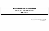 Understanding Real Estate Math - Affordable real · PDF fileUnderstanding Real Estate Math ... Sample Amortization Loan Table ... Measurement of real property is an important component