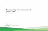 Monthly Complaint Report - Consumer Financial …files.consumerfinance.gov/f/201508_cfpb_monthly-complaint-report... · 2 MONTHLY COMPLAINT REPORT: AUGUST 2015 1. Complaint volume