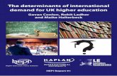 The determinants of international demand for UK higher ... · PDF file 7 Executive Summary London Economics were commissioned by the Higher Education Policy Institute (HEPI) and Kaplan