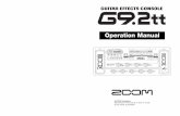 Operation Manual - Zoom · PDF fileZOOM G9.2tt 2 SAFETY PRECAUTIONS In this manual, symbols are used to highlight warnings and cautions for you to read so that accidents can be prevented