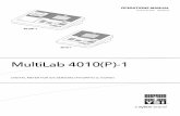 YSI MultiLab 4010-1 & 4010P-1 Instruction Manual - English Library/Documents/Manuals/ba76141e03... · The MultiLab 4010-1 provides the maximum degree of operating comfort, reli-ability