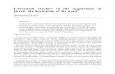 Consonant clusters in the acquisition of Greek: the ...lolita.unice.fr/~scheer/papers/Sanoudaki 07 - Consonant clusters in... · Consonant clusters in the acquisition of ... can be