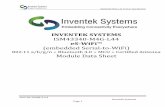 INVENTEK SYSTEMS ISM43340-M4G-L44 eS-WiFi™ (embedded ... · PDF fileInventek Systems Page 1 INVENTEK SYSTEMS ISM43340-M4G-L44 eS-WiFi™ (embedded Serial-to-WiFi) 802.11 a/b/g/n