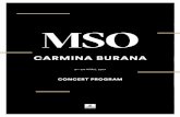 CARMINA BURANA - melbournesymphonyorchestra · PDF file7 PROGRAM NOTES CARL ORFF (1895–1982) Carmina Burana: cantiones profanae (worldly songs) Fortuna Imperatrix Mundi I – Primo