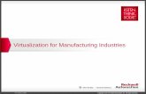 Virtualization for Manufacturing Industries  Considerations Virtualization  Rockwell Virtualization for Production Virtualization for Engineers . Overview  Drivers