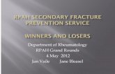 Department of Rheumatology RPAH Grand Rounds 4 · PDF fileDepartment of Rheumatology . RPAH Grand Rounds . 4 May 2012 . ... osteoporotic fracture is an increasing problem ... plan