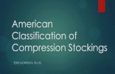 American Classification of Compression · PDF fileGraduated Compression socks and hosiery have been a proven prescription in the prevention, management and treatment of the many stages