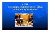CSST Corrugated Stainless Steel Tubing & Lightning ...lightning.org/wp-content/uploads/2012/10/09_Presentation-Morgan... · Corrugated Stainless Steel Tubing & Lightning ... the grounding
