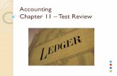 Accounting Chapter 11 – Test Review - lcps.org · PDF fileAmounts recorded in general amount columns of a cash receipts journal are posted individually to the general ledger ...
