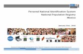 Personal National Identification System National ... · PDF filePersonal National Identification System National Population Registry ... Operational Diagram Identity Card 6 1. ...