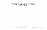 STANDING COMMITTEES OF THE HOUSE OF REPRESENTATIVES 2017- · PDF filestanding committees of the house of representatives 2017-2018 ... insurance rep.tina pickett 315-a mc 783-8238