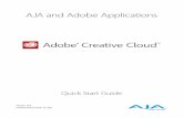 AJA and Adobe Applications · PDF fileHDMI, the HDMI logo and High-Definition Multimedia Interface are trademarks or ... AJA and Adobe Applications Quick Start Guide v14.0 4