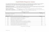 CalATERS Reports Index - California State Controller · PDF fileReports Index 1 CalATERS Reports Index The CalATERS Reports Index provides descriptions and samples of the reports that