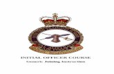 Generic Joining Instruction · PDF fileOfficers’ Training School Initial Officer Course Generic Joining Instruction