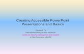 Creating Accessible Slide Presentations - San Jose State ... · PDF filewith descriptive alternative text or caption ... INSTRUCTIONS ON CREATING ACCESSIBLE SLIDE PRESENTATIONS 15