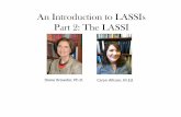 An Introduction to LASSIs Part 1: Overviewprojectsuccessindiana.com/.../ncsc_resources/LASSI/LASSIPartTwoPP… · Introduction to the LASSI •LASSI stands for: –Language Arts Sample