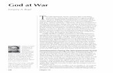 God at War - · PDF file102 Chapter 16 GOD AT WAR like a diabolical war zone. In their view, this is precisely what it was. Jesus’ View of the Satanic Army Most contemporary New