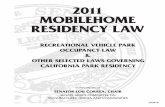 2003 MOBILEHOME RESIDENCY LAW - Californiamobilehomes.senate.ca.gov/sites/mobilehomes.senate.ca.gov/files/MR… · 2011 mobilehome residency law compliments of senator lou correa,
