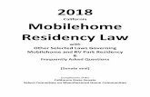 2018 Mobilehome Residency Law - …mobilehomes.senate.ca.gov/.../2018_mobilehome_residency_law_hand… · 2018 CALIFORNIA MOBILEHOME RESIDENCY LAW . ARTICLE 1 - GENERAL . Civil Code