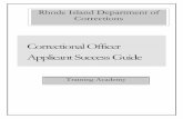 Correctional Officer Applicant Success Guide Officer... · Correctional Officer Applicant Success Guide ... evidenced by a physician's certificate from a physician designated ...