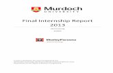 Final Internship Report - Murdoch Research Repositoryresearchrepository.murdoch.edu.au/id/...Report_Clint_Armstrong.pdf · A report submitted to the school of Engineering and Information
