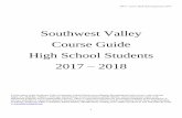 Southwest Valley Course Guide High School Students · PDF fileSouthwest Valley Course Guide High School Students ... Carpentry 2 Band 2 ... SWV Course Book Revised January 2017 9 ENGLISH