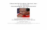 Church Of God In Christ, Inc. · PDF fileChurch Of God In Christ, Inc. ... 3 2. The Day of Pentecost ... C. F. Official Manual of the Doctrines and Discipline of the Church Of God
