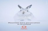 Mountain hare persecution in Scotland · PDF filepage 4 // Mountain hare persecution in Scotland Mountain hare ecology The mountain hare is indigenous to the Highlands and can be found