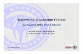 Batsweledi Expansion Project ‘Growing into the Future’ expansion - Intercem Conference... · Batsweledi Expansion Project ‘Growing into the Future ... zLatest generation grate