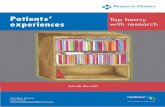 Patients’ Top heavy experiences - Sarah  · PDF filemedia such as blogs, Twitter, Facebook, and ... medical treatments, ... Patients’ Experiences: Top Heavy with Research 3 A