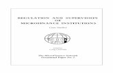Regulation and Supervision of Microfinance Institutions ... · PDF fileREGULATION AND SUPERVISION OF MICROFINANCE INSTITUTIONS Case Studies Edited by Craig Churchill The MicroFinance