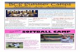 BCS Summer Camps - HomeTeamsONLINEmedia.hometeamsonline.com/photos/org/BCSATHLETICS65/Summer_C… · Learn cheers and the Briarwood Fight song, and cheer ... BCS Summer Camps ...